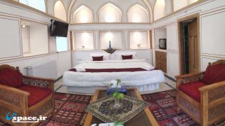 نمای داخلی اتاق دو تخته دبل شمعدونی اقامتگاه سنتی یاس - اصفهان